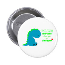 Leuke Dinosaurus RAWR Speld Buttons