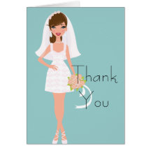 Leuke Elegante Bruids ShowerThank die u hebt gekaa Kaart
