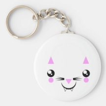 leuke het gezichtst-shirts van het Kat Kawaii & me Sleutel Hangers