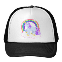 Leuke Magische Eenhoorn met Klantgerichte regenboo Trucker Pet
