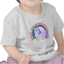Leuke Magische Eenhoorn met Klantgerichte regenboo T-shirt