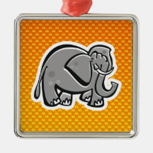 Leuke Olifant; Geeloranje Ornament