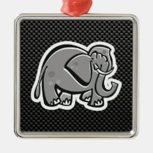 Leuke Olifant; Glad Ornament