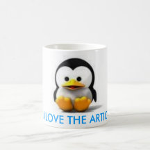 LEUKE PiNGUiN, HOUD ik van ARTIC Koffie Mok