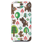 Leuke retro Kerstmis kinder iphone 5 rendier iPhone 5 Cover