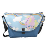 Leuke Roze Eenhoorn Pegasus op Regenbogen rickshaw messenger bags