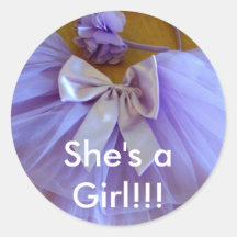 LEUKE tutu, is zij aGirl!!! Ronde Sticker