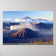 Lever de soleil au bâti Bromo, Java, Indonésie Poster