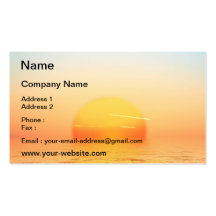 Lever de soleil cartes de visite professionnelles