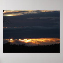 Lever de soleil d'Alaska de solstice Posters