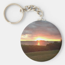 Lever de soleil dans le paradis porte-clé