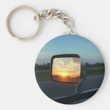 Lever de soleil de miroir porte-clé