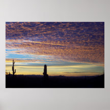 Lever de soleil de Saguaro Posters