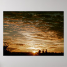 Lever de soleil de Seattle, septembre 2001 Posters