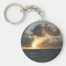 Lever de soleil d'océan porte-clef