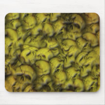Lever de soleil Mousepad de crâne Tapis De Souris