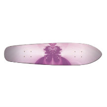 Lever de soleil rose planches à roulettes customisées