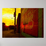 Lever de soleil urbain posters