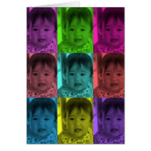 Lexie - de stijl van Andy Warhol Wenskaart