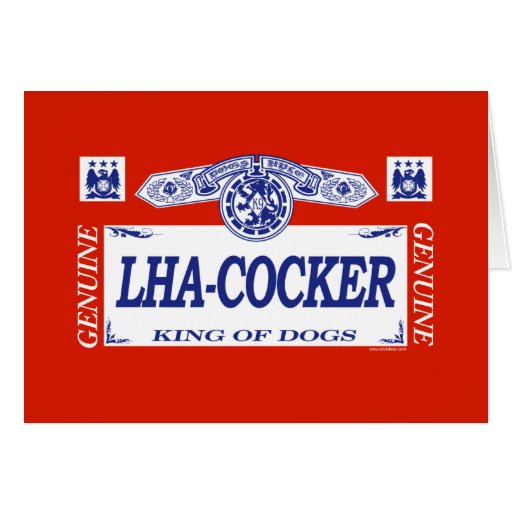 Lha-Cocker Carte De Vœux