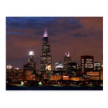 L'horizon de Chicago vont des chaussettes Carte Postale