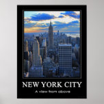 L'horizon de la fin de l'après-midi NYC comme couc Affiches