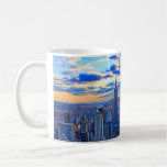 L'horizon de la fin de l'après-midi NYC comme couc tasses
