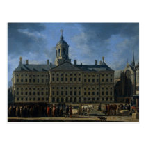 L'hôtel de ville sur le barrage, Amsterdam cartes postales