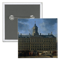 L'hôtel de ville sur le barrage, Amsterdam badges publicitaires