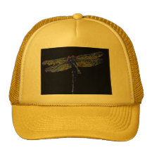 Libellule au néon casquettes de camionneur