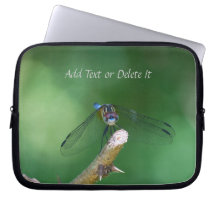 Libellule bleue de Dasher Housses Pour Ordinateur Portable