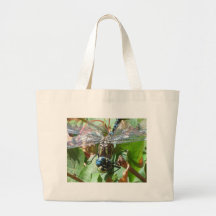 Libellule de sourire sac en toile