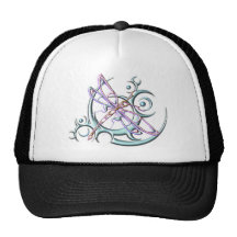 Libellule tribale sur des cercles casquette de camionneur