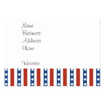 Liberté bleue blanche rouge patriotique de bannièr carte de visite