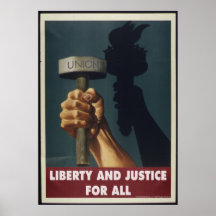 Liberté et justice pour toute l'affiche