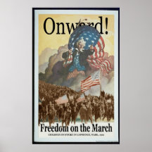 Liberté sur l'affiche de mars