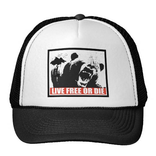 Libres vivants ou meurent casquettes de camionneur