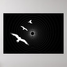 Licht aan het eind van het tunnel Abstracte Poster