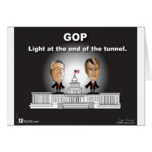 Licht GOP aan het eind van de Tunnel Wenskaarten