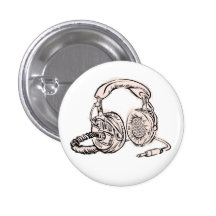 Lichtblauwe hoofdtelefoons - buttons