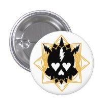 Lichtblauwe hoofdtelefoons - speldbutton