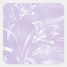 Lichtpaarse Bloem Sticker