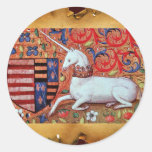 LICORNE AUTOCOLLANT ROND