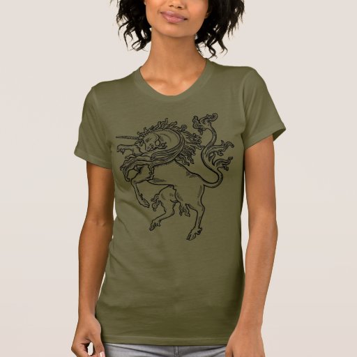 Licorne classique féroce t-shirts
