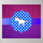 Licorne de scintillement affiche