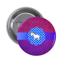 Licorne de scintillement badges avec agrafe