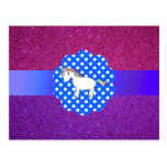 Licorne de scintillement carte postale