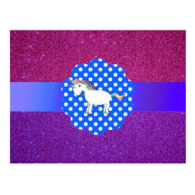 Licorne de scintillement carte postale