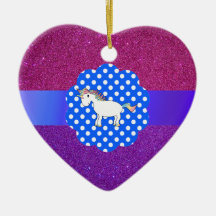 Licorne de scintillement ornements