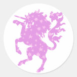 Licorne étoilée autocollant
